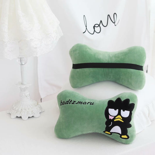 Cute cool penguin pillow blanket black penguin dual-purpose nap pillow car cushion pillow coral velvet blanket