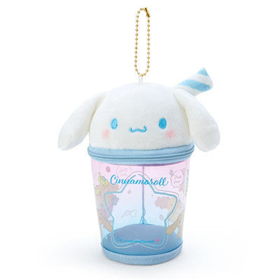 Cartoon cup coin purse PVC plush doll head type storage bag pendant kulomi KT cat bag small wallet