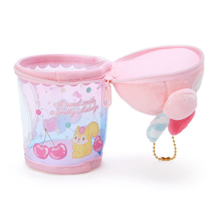 Cartoon cup coin purse PVC plush doll head type storage bag pendant kulomi KT cat bag small wallet