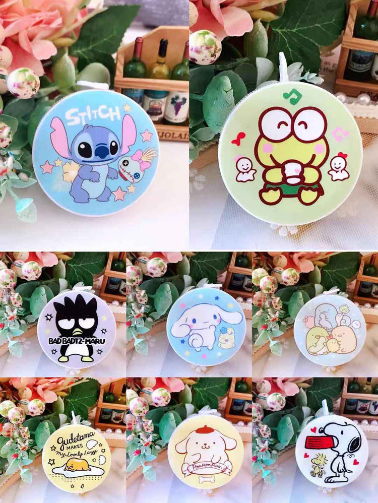 Cartoon cute small tape soft ruler Koroma portable measuring clothes waist measurements 1.5 Milla feet.