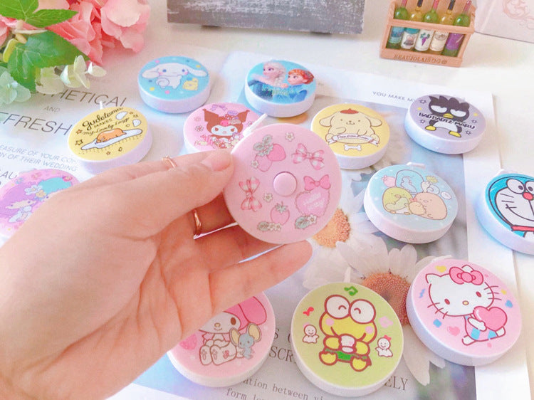 Cartoon cute small tape soft ruler Koroma portable measuring clothes waist measurements 1.5 Milla feet.