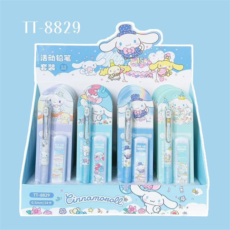 【P-0003】Morning Micro San Liou Activity Pencil Series Set, Girls' Heart Beautiful, Shackle Free Pencil, Student Sketching and Writing