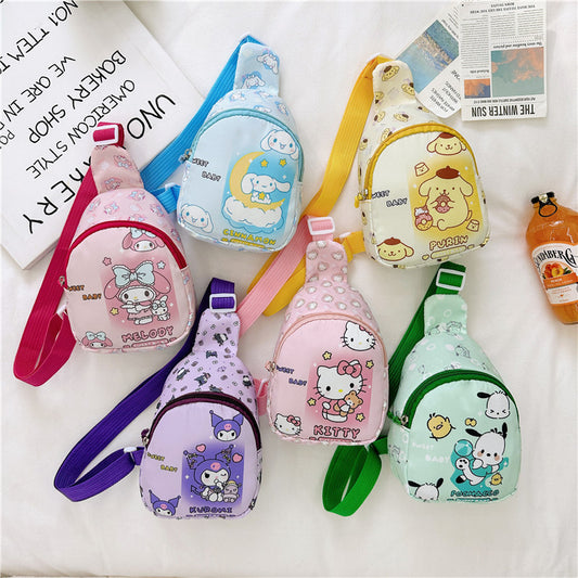 【B-0059】New cartoon children&#039;s chest bag cute kindergarten bag fashion children&#039;s diagonal backpack snack toy shoulder bag