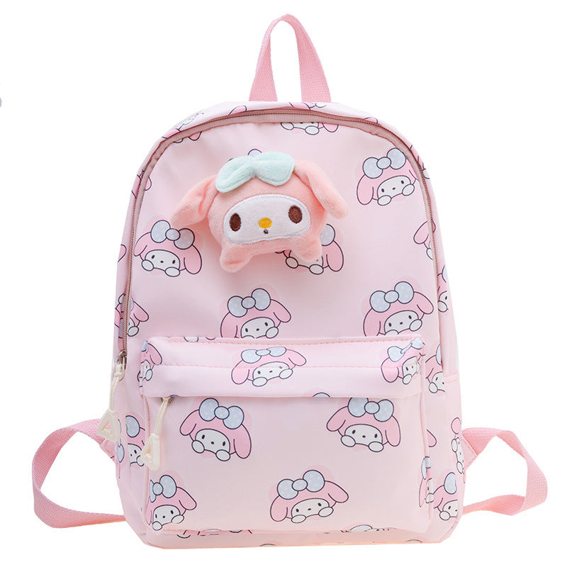 2023 Summer New Children's Bag Cartoon Printed Oxford Backpack Cute Accessories Kindergarten Baby School Bag