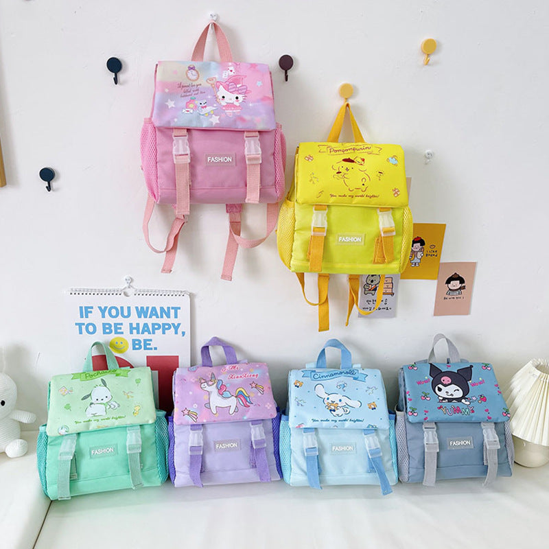 【B-0023】Children bags in the autumn of 2021, the new cartoon cute unicorn backpack foreign girls&#039; kindergarten bag bags.