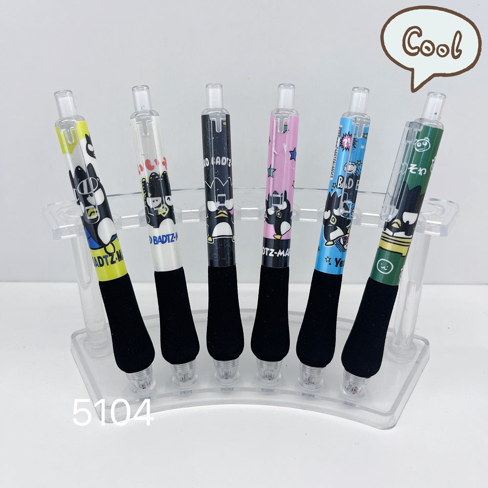 【P-0008】New  cool penguin blind box pen Sanrio erasable pen fat pen 0.5 black limited gel pen