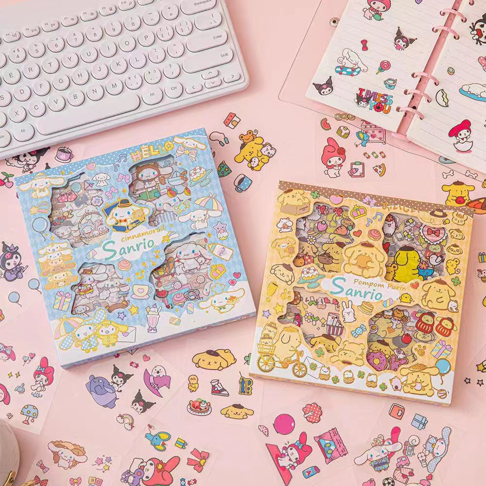 Sanrio cartoon cute gift box sticker 32 into the PET waterproof cut-free sticker gift box