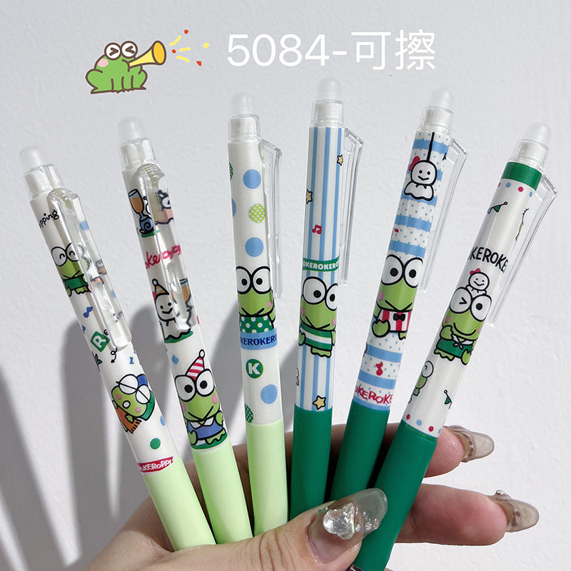 【P-0001】New 5084 Big Eye Frog Blind Box Pen Sanrio Small Blind Box 0.5 Black Water Pen Limited Gel Pen