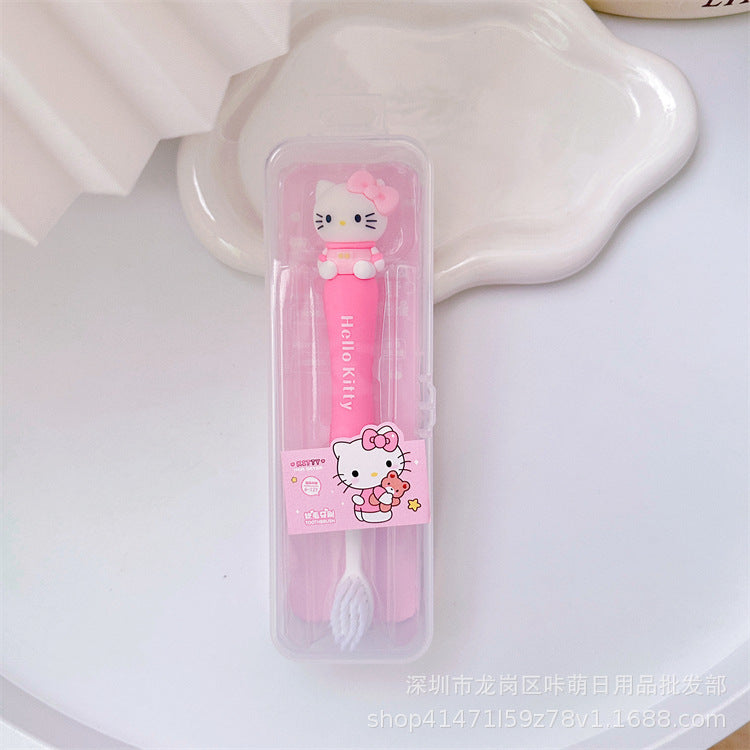 【T-0020】Japanese Cute Girl Heart Toothbrush Soft Hair Cleaning High Density Toothbrush Adult Male and Female Household Small Head Cartoon Toothbrush