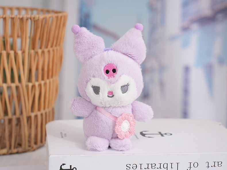 Cute and Cute Sanliou Kuromi Pendant Plush Doll Pudding Dog Doll Melody Bag Pendant Wholesale