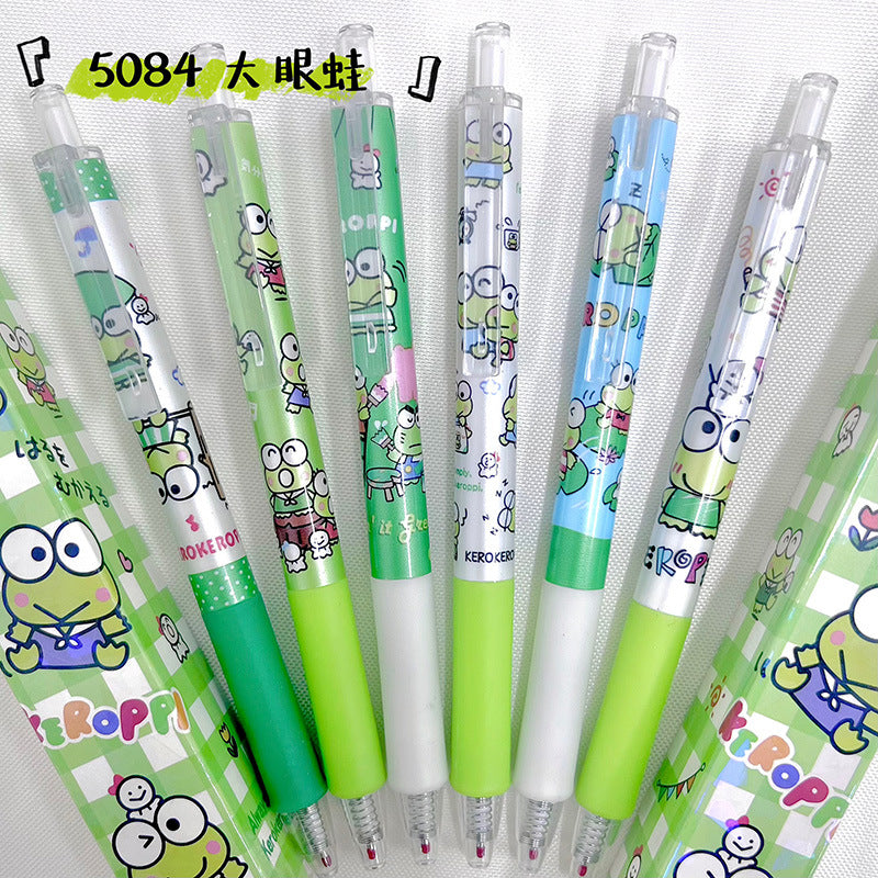 【P-0001】New 5084 Big Eye Frog Blind Box Pen Sanrio Small Blind Box 0.5 Black Water Pen Limited Gel Pen