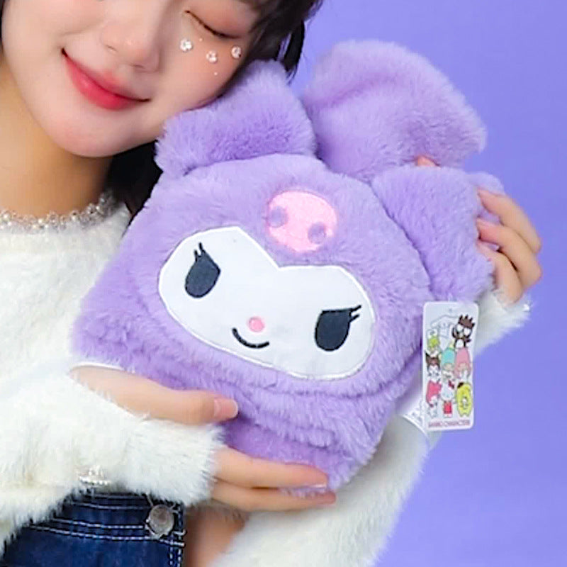 Sanrio spot PVC hot water bottle filling cute cartoon warm water bottle irrigation student dormitory hot water bottle filling