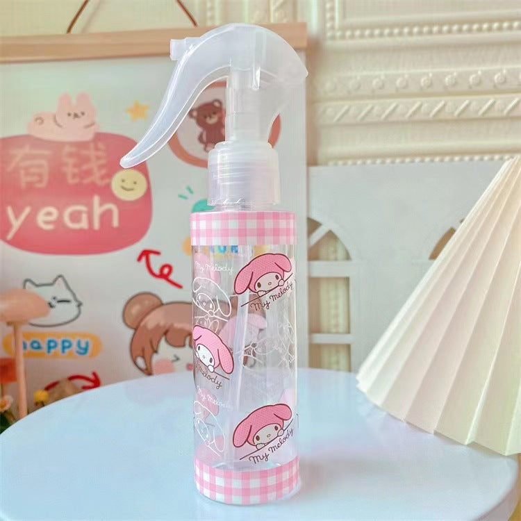 Japanese cute makeup water spray bottle alcohol disinfectant sub bottle hand button flower watering empty bottle fine mist spray bottle