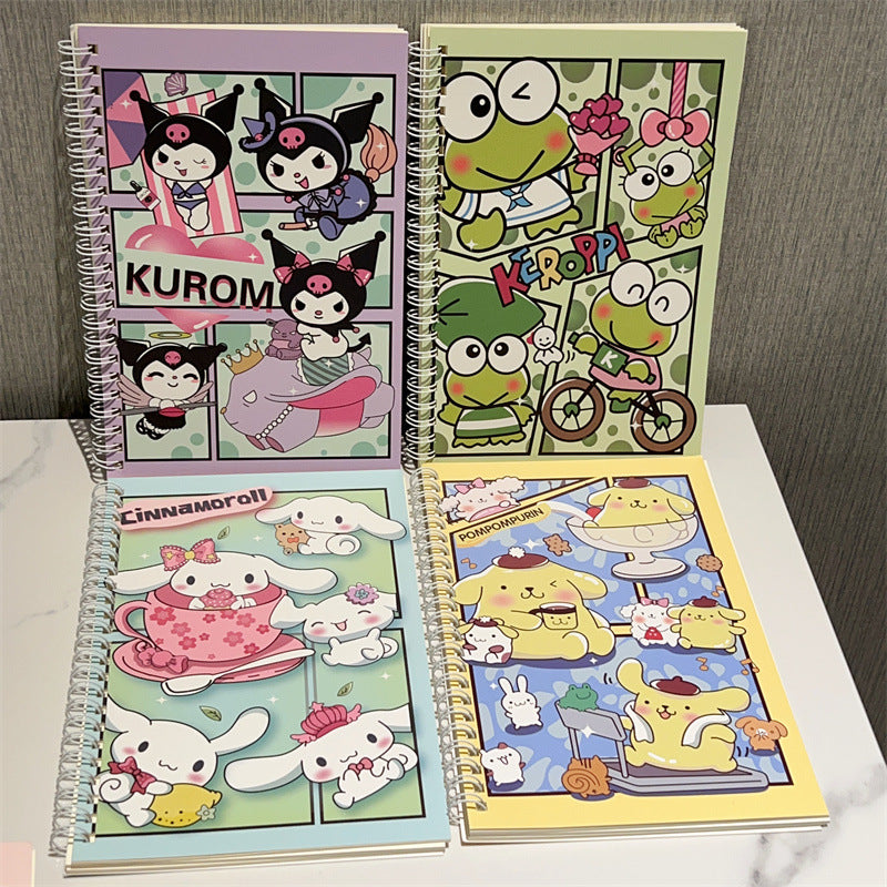 【OS-0007】Cartoon Sanrio Melody A5 Coil Book Girl Heart Notebook ins Candy Color Cute Thickened Notebook