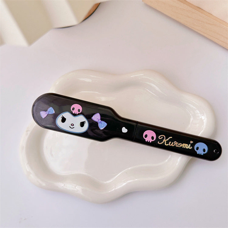 【DU-0053】New ugly fish cute mini girl heart hairdressing comb portable travel portable folding massage comb