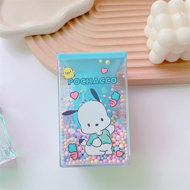 PC dog dream bubble pen holder cartoon student desktop stationery storage box pen box cute Kulomi storage box