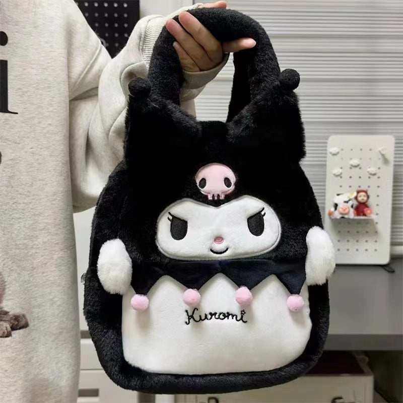 【B-0013】Plush shoulder bag 2023 new plush handbag girls large capacity net red cartoon cute small crossbody bag