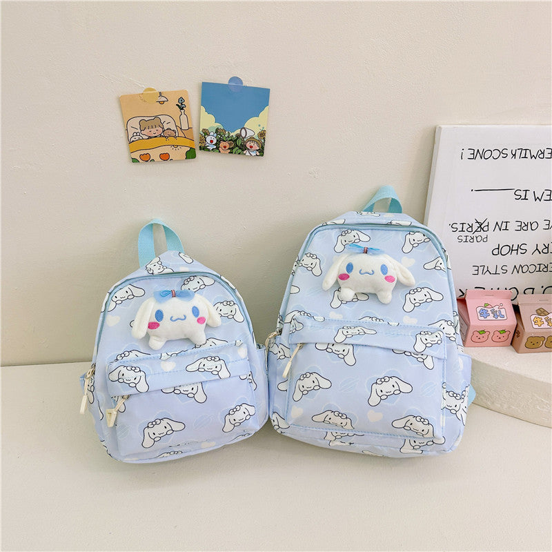 2023 Summer New Children's Bag Cartoon Printed Oxford Backpack Cute Accessories Kindergarten Baby School Bag