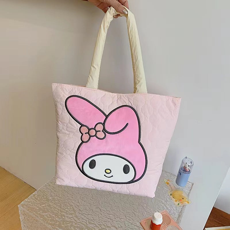 Sanrio cute fluffy shopping bag handle bag