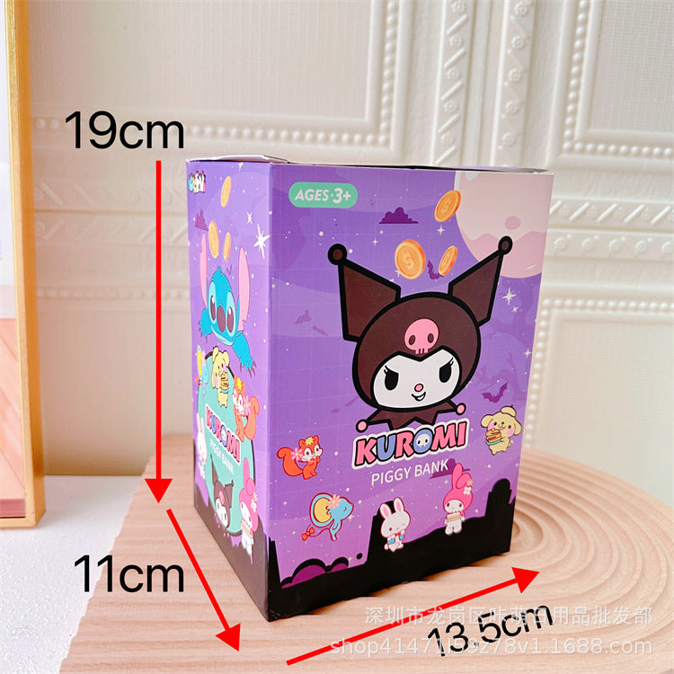 New Network Red Cartoon Cute Shape Money Tank Children's Money Tank Anti drop Money Box Little Demon Money Tank