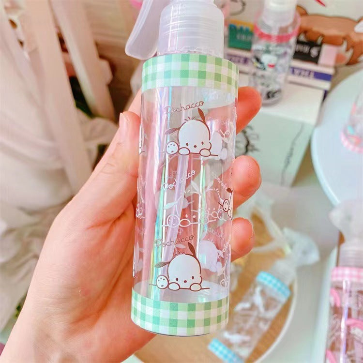 Japanese cute makeup water spray bottle alcohol disinfectant sub bottle hand button flower watering empty bottle fine mist spray bottle