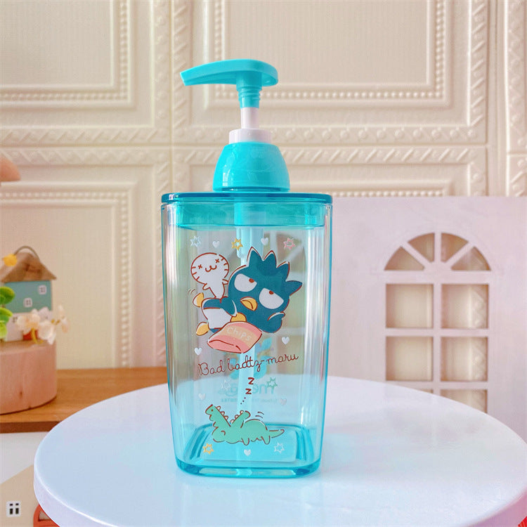 【T-0013】Japanese cartoon cute lotion bottle press plastic empty bottle laundry detergent shower gel portable travel sub bottle