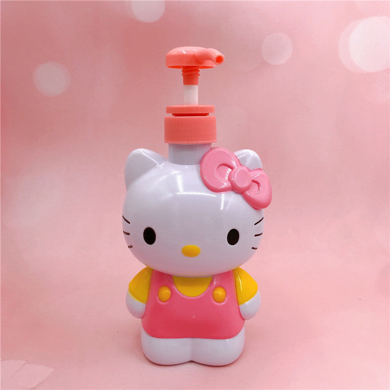 【T-0025】Cartoon bottle stereo cat press bath bottle shampoo hand sanitizer detergent storage bottle