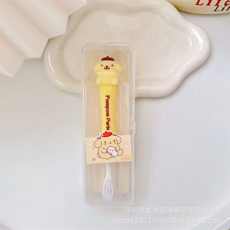 【T-0020】Japanese Cute Girl Heart Toothbrush Soft Hair Cleaning High Density Toothbrush Adult Male and Female Household Small Head Cartoon Toothbrush