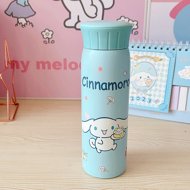 Cartoon mug portable 304 stainless steel direct drinking cups, large-capacity student drinking cups, innovative new tea cups.