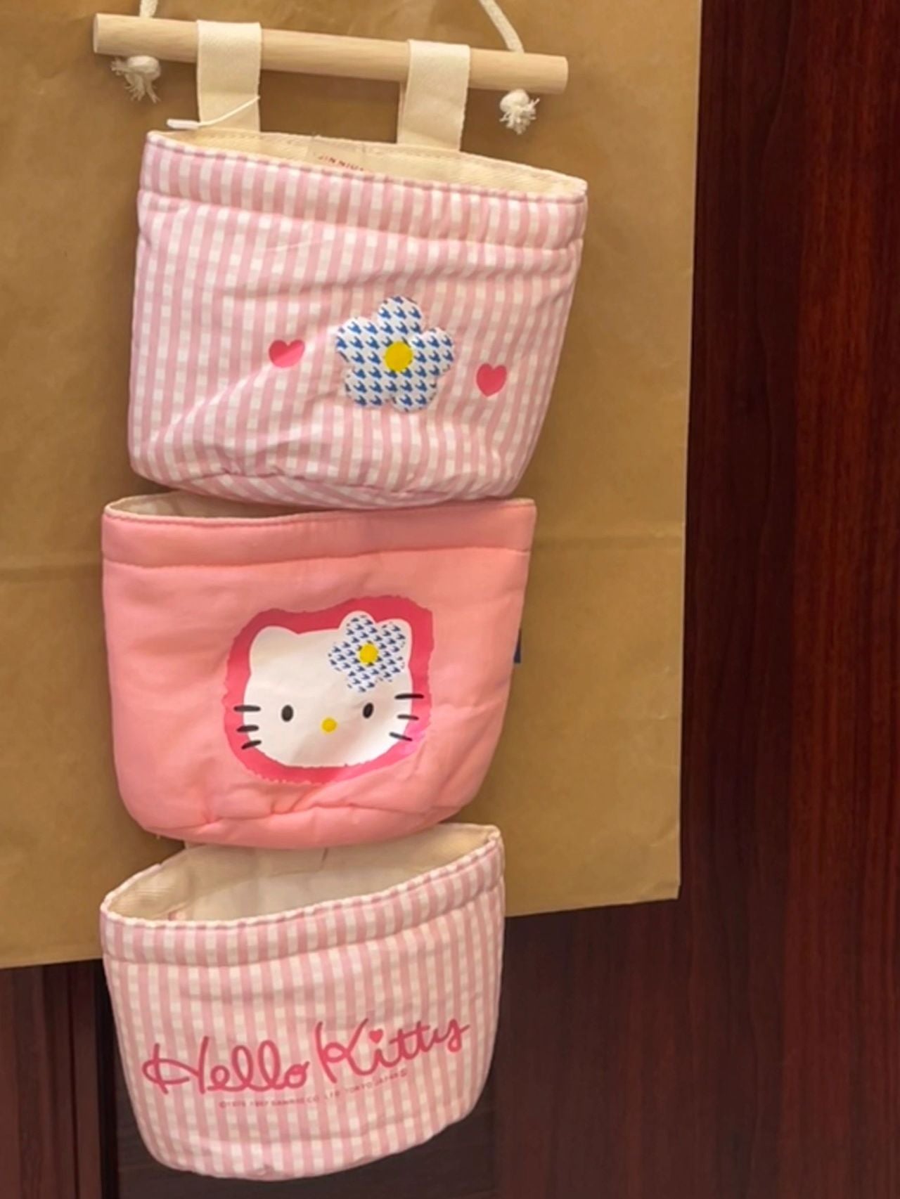 hellokitty hanging cotton organizer