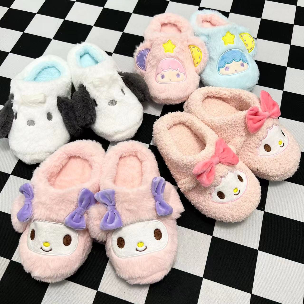 Yuan Tianjia cute plush padded Yugui dog little devil ugly fish series home warm slippers floor mop