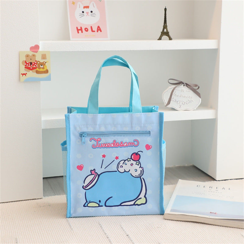 【B-0052】Japanese Cartoon Large Capacity Student Portable Tutorial Bag for Elementary School Students