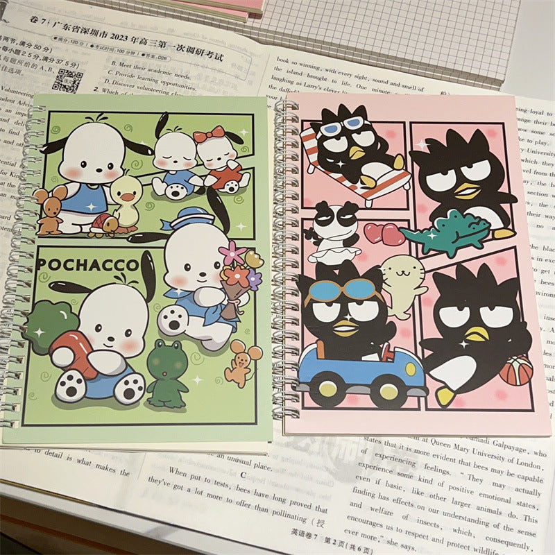 【OS-0007】Cartoon Sanrio Melody A5 Coil Book Girl Heart Notebook ins Candy Color Cute Thickened Notebook