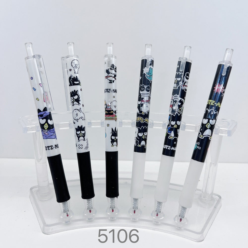 【P-0008】New  cool penguin blind box pen Sanrio erasable pen fat pen 0.5 black limited gel pen