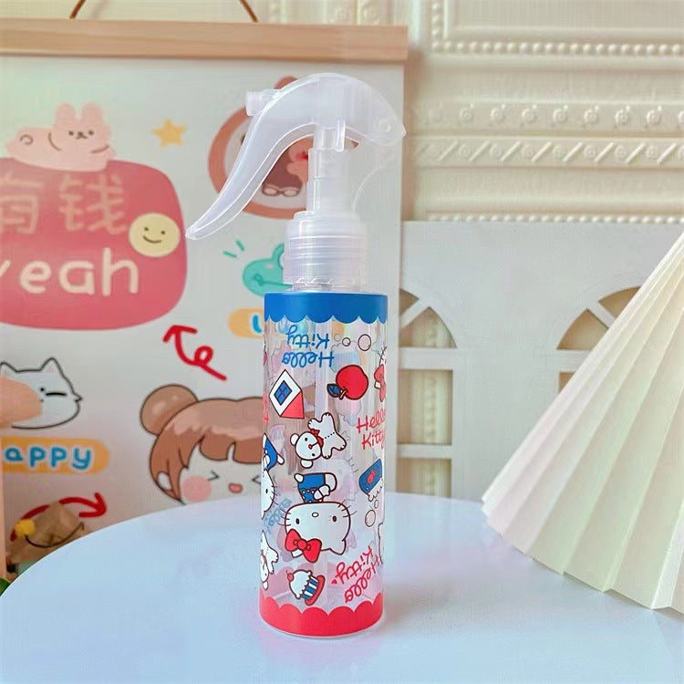 Japanese cute makeup water spray bottle alcohol disinfectant sub bottle hand button flower watering empty bottle fine mist spray bottle