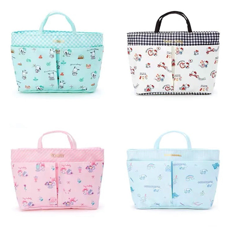 【B-0003】Japanese cute Yugui dog Pochacco handbag canvas large-capacity handbag multi-pocket storage Mommy bag