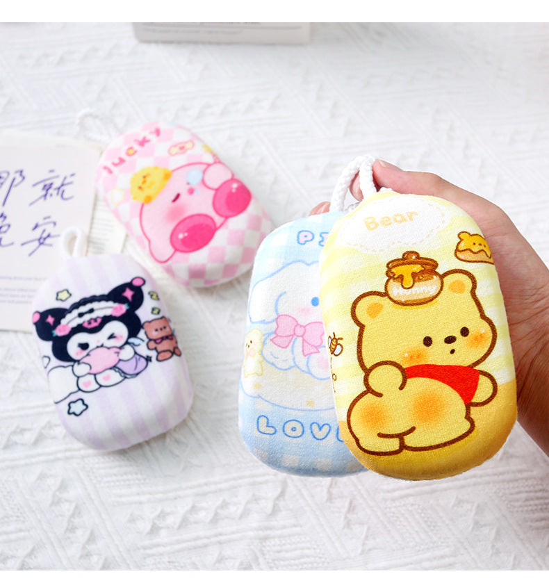 Cartoon home bath wipe lovely bath bath ball girl heart soft bath flower rub sponge bubble bounce bubble net.