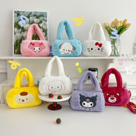 【B-0055】New plush toy bag grab doll doll doll Sanrio shoulder handbag foreign trade gift bear