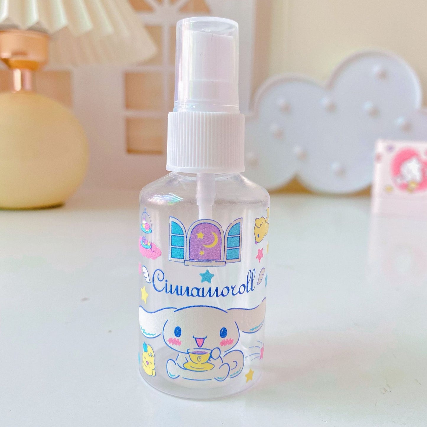 【T-0011】Japanese cute Kulomi portable trumpet spray bottle 50ML mosquito repellent alcohol perfume lotion travel bottling.