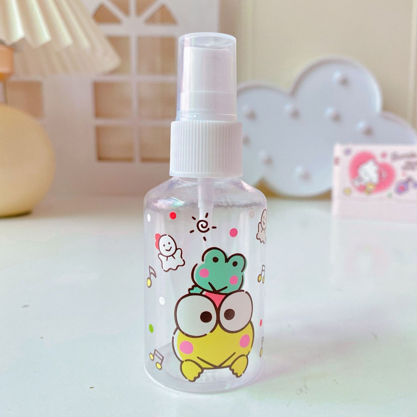 【T-0011】Japanese cute Kulomi portable trumpet spray bottle 50ML mosquito repellent alcohol perfume lotion travel bottling.