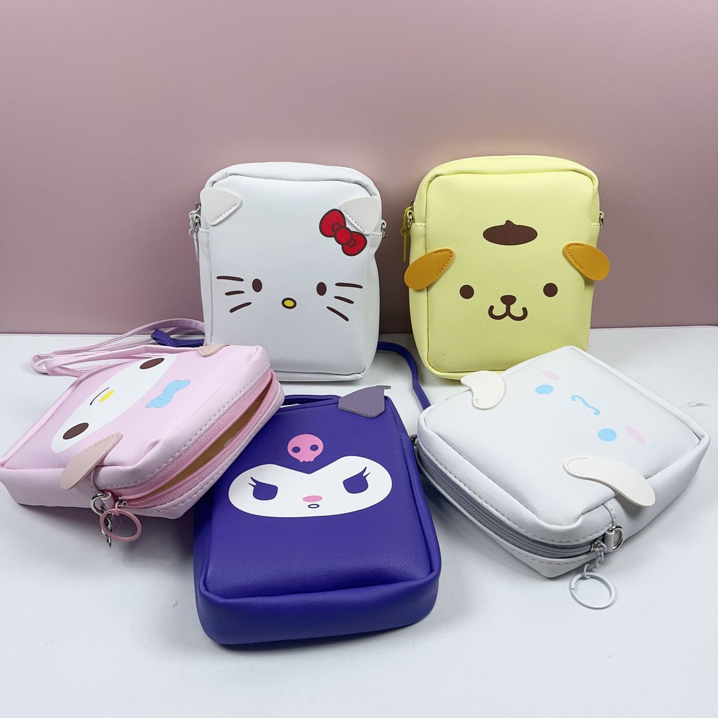 【B-0046】Foreign trade Sanrio new cartoon crossbody bag small backpack creative coin purse mini small bag women's simple and portable