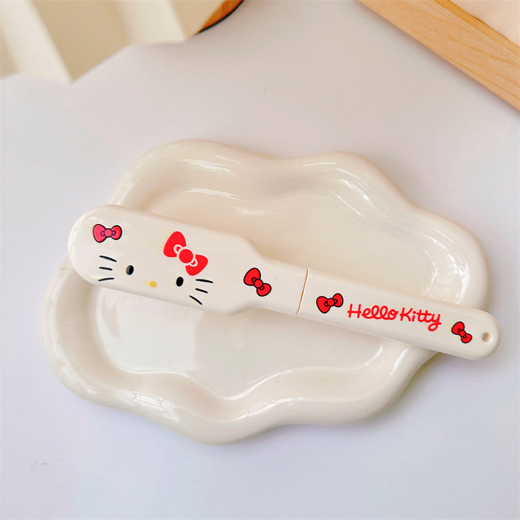 【DU-0053】New ugly fish cute mini girl heart hairdressing comb portable travel portable folding massage comb