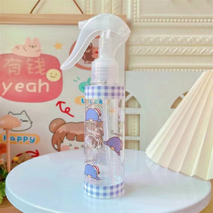 Japanese cute makeup water spray bottle alcohol disinfectant sub bottle hand button flower watering empty bottle fine mist spray bottle