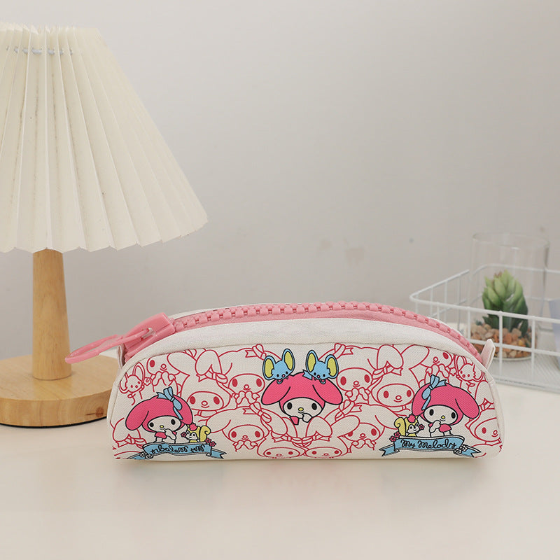 My melody zipper pencil case girl heart high value cartoon cute student stationery storage stationery bag