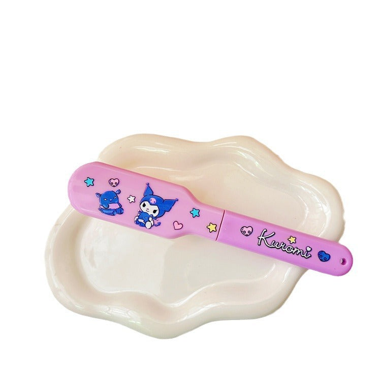 【DU-0053】New ugly fish cute mini girl heart hairdressing comb portable travel portable folding massage comb