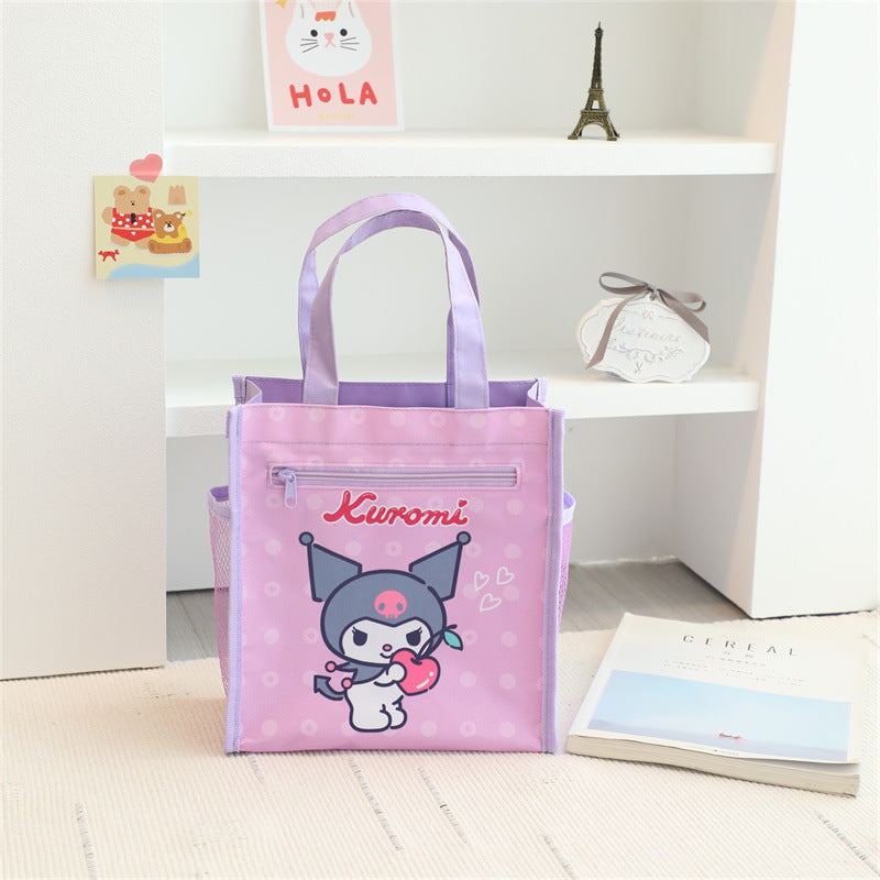 【B-0052】Japanese Cartoon Large Capacity Student Portable Tutorial Bag for Elementary School Students