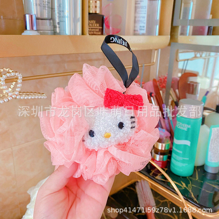 【T-0008】Bathing Bomb Large Bath Ball Bath Flower Cute Cartoon Rubbing Bath Bubble Bath Flower Cinnamon Dog Bath Towel