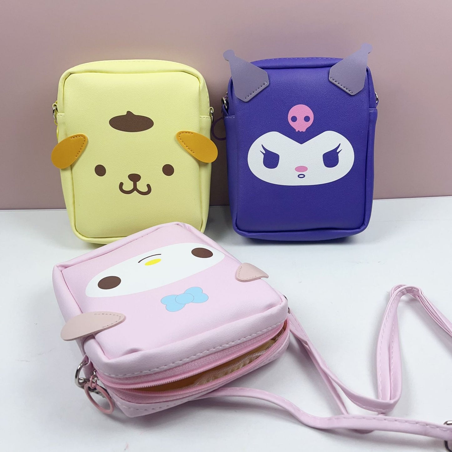 【B-0046】Foreign trade Sanrio new cartoon crossbody bag small backpack creative coin purse mini small bag women's simple and portable