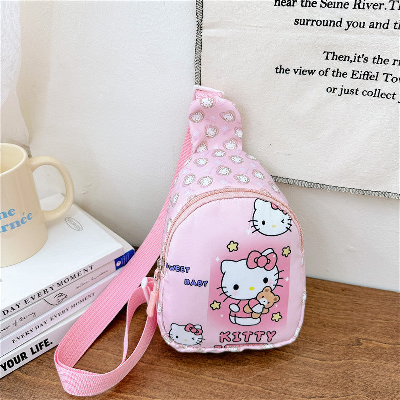 【B-0059】New cartoon children&#039;s chest bag cute kindergarten bag fashion children&#039;s diagonal backpack snack toy shoulder bag