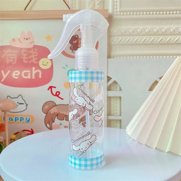 Japanese cute makeup water spray bottle alcohol disinfectant sub bottle hand button flower watering empty bottle fine mist spray bottle